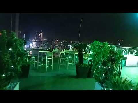 Awesome roof top bar in Asia