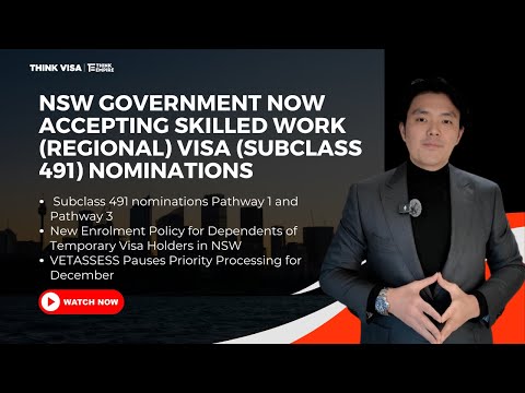 New South Wales Government Now Accepting Skilled Work (Regional) Visa (Subclass 491) Nominations