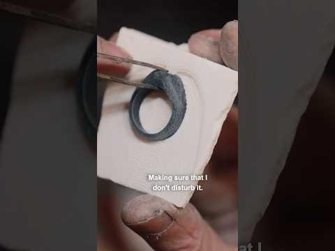 Making a Silver Ring Using A Cuttlefish Bone   #jewelry #handmadejewelry  #jewelrymaking