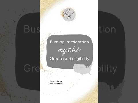 3 Green Card Myths DEBUNKED | Green card facts you need to know | Krilchev US Immigration law