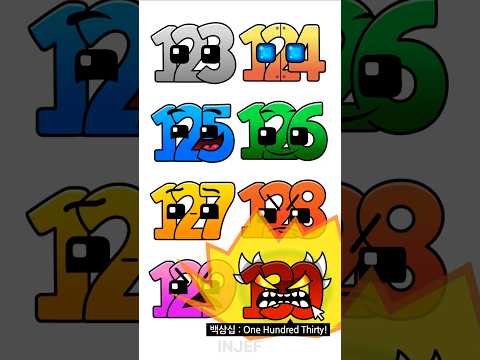 INJEF Number Lore (Geometry Dash) #numberlore #alphabetlore #animation #geometrydash