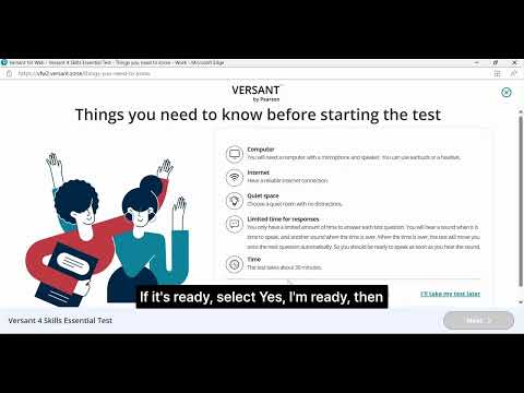 Versant Test Tutorial - Indonesian (English Subtitles)