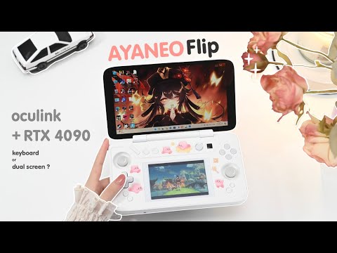 ✨Unboxing the Cutest Nintendo DS-Style Dual-Screen PC + 4090 eGPU! 🌟 Ayaneo Flip DS KB Gameplay 🎮