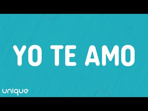 Chayanne - Yo Te Amo (Letra/Lyrics)