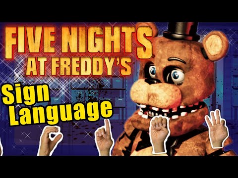 Five Nights at Freddys FNAF Teaching American Sign Language ASL Educational Video for Kids