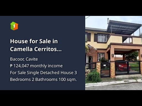 House for Sale in Camella Cerritos Daang-Hari Bacoor Cavite