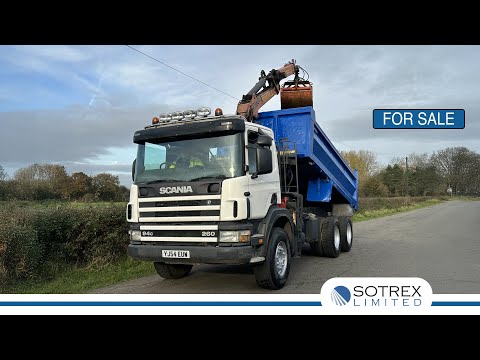 For Sale - New Stock From Sotrex: Scania 94 260 4 X 2 Tipper with Palfinger Grab