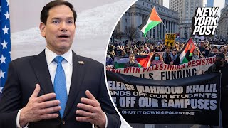 Sec. Marco Rubio speaks on pro-Hamas agitators and Columbia student facing deportation