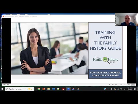 New Training Tools in The Family History Guide – Bob Taylor (22 January 2025)