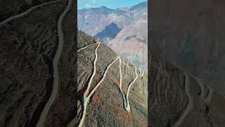 Yunnan's Cliffside Highway  A Marvel of Engineering! 🏔️🚗 #travel #discoverchina