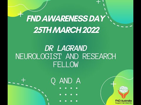 Q and A - Dr LaGrand - Neurologist