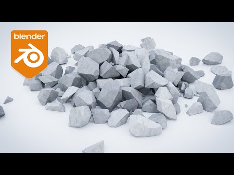 Blender Tutorial - How to Create a Pile of Rocks