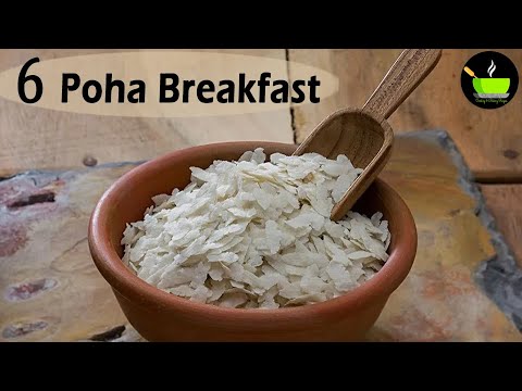 6 Poha Breakfast Recipes | Aval Breakfast Recipes | Avalakki Breakfast  | Flattenend Rice Recipes