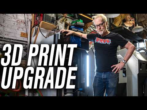 Adam Savage Levels Up His Workshop 3D Printer!