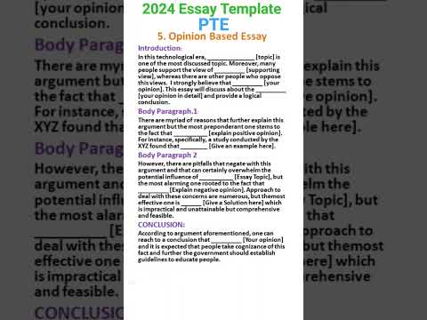 IELTS & PTE Writing Essay Template | Score 90/90 | Essay Template #essay #template #ptewriting 2024