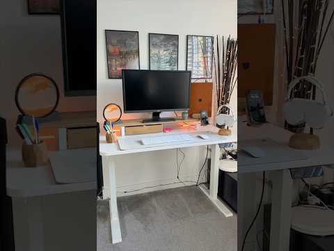 Ultimate Minimalist Oak Wood Desk Setup!