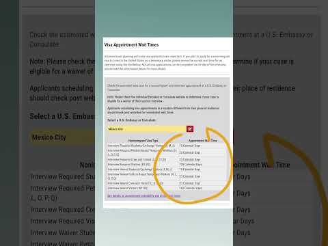 Visa Interview Wait times: How to see the wait times in your country