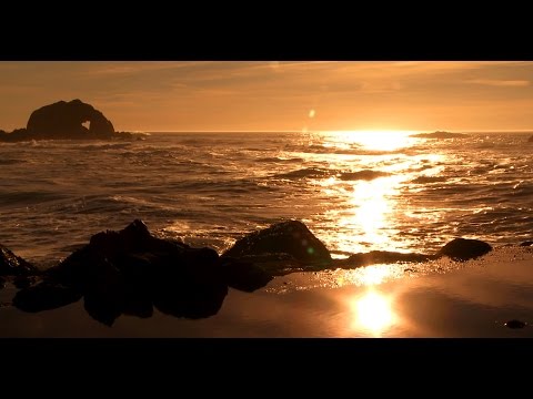 Zen Ocean of Bliss- Golden California Coast Relaxing Wave Sounds, Mindfulness, Calming