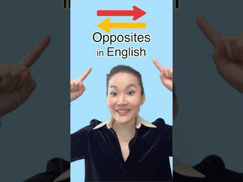 Opposites in English #learnenglish #english #sarahmembrey