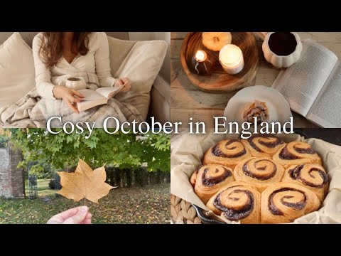 A Cosy October Vlog🍂 Autumn in the English Countryside, cinnamon rolls, spooky books slow living UK