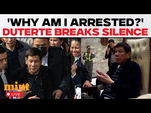 Duterte Arrest News Live | 'Why Am I Arrested?': Ex-Philippines President Duterte Speaks Out