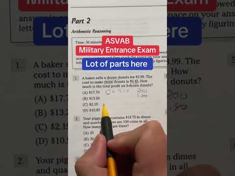 ASVAB Arithmetic Reasoning Practice Problem of the Day1 #asvab #arithmeticreasoning #afqt #military