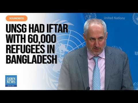 UN Chief Shares Iftar with Rohingya Refugees  | Dawn News English