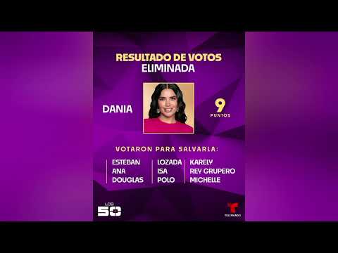 Conoce quienes votaron para que Mane y Dania Continuarán en los 50 famosos de telemundo