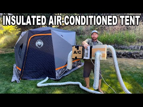 Air-Conditioned Insulated Tent Experiment in a Heat Wave