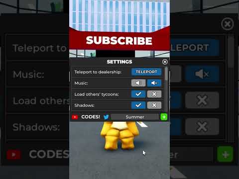 New Working Code for the Limited Car Update in Roblox Car Dealership Tycoon