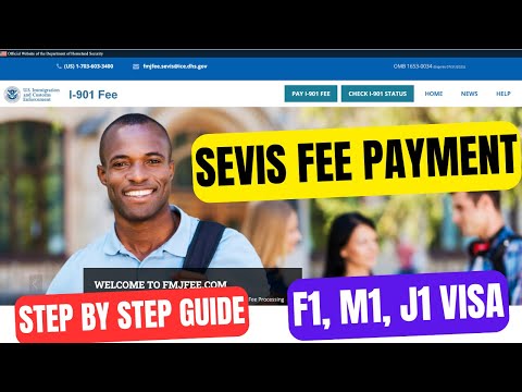 SEVIS Fee payment Step by Step Guide | F1 M1 J1 Visa | I-901  USA Immigration