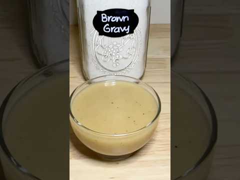 Quick and easy brown gravy mix! #shorts #gravy #homemade #pantrystaples #holidaycooking