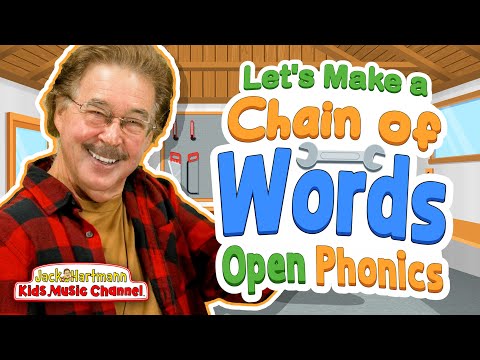 Let's Make a Chain of Words! | Open Segmented Phonics Version | Jack Hartmann