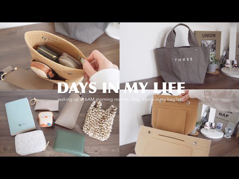 6AM morning routine, productive day, Morning Habit, what’s in my bag etc…