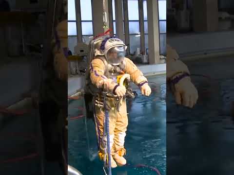 Why Astronauts Train For Spacewalks Underwater 😮‍#shorts