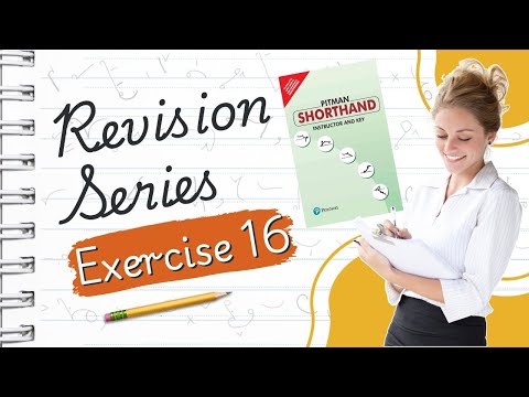 Pitman English Shorthand : Exercise -16 "REVISION SERIES" avoid common shorthand mistakes with ease!