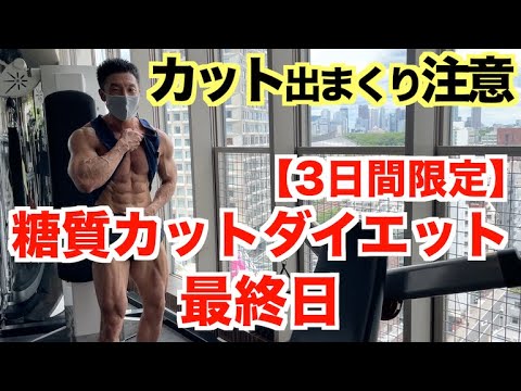 【最終日】糖質カットでめちゃくちゃカット出た。しかし実は、このダイエットには、、、