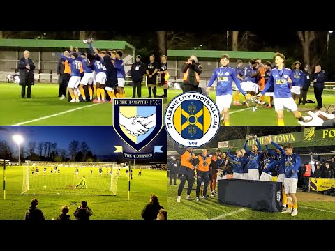 SAINTS FIGHT OFF BERKO TO WIN HERTS SENIOR CUP! | BERKHAMSTEAD VS ST ALBANS CITY MATCH DAY VLOG