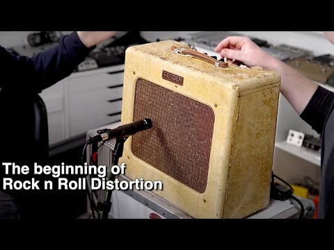 The Origin of Guitar Distortion (playing a 1949 Fender Tweed Deluxe... then going kinda nuts)