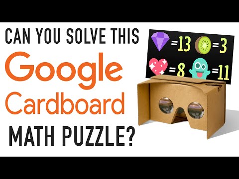 Can You Solve This GOOGLE CARDBOARD Math Puzzle?