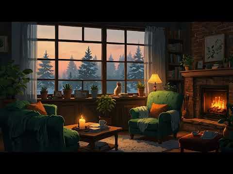 🔥 Cozy Fireplace & Lofi Beats: Perfect for Studying & Relaxing 🔥🎶