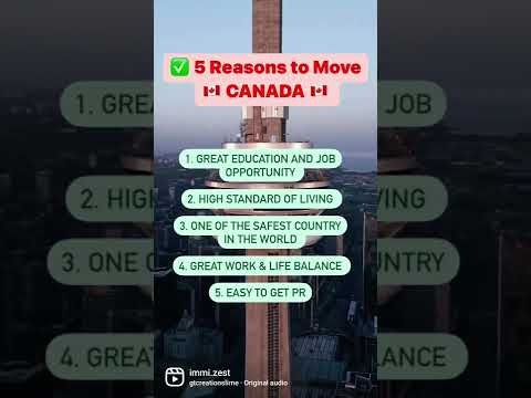 5 reasons to move Canada 🇨🇦 #canada #canadavisa #studyincanada #studyoverseas  #manikemove