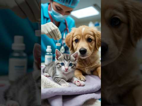 "Brave Puppy Rescues Injured Kitten! 🐶❤️🐱" #animaljourney #animalrescue #animalstories #fairytales