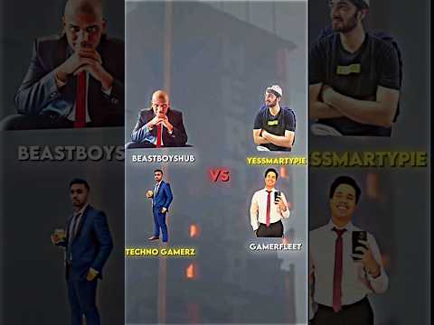 Techno gamerz Beastboyshub VS Anshu bisht YesSmartyPie 🔥😎 #technogamerz #anshubisht #smartypie #bbs