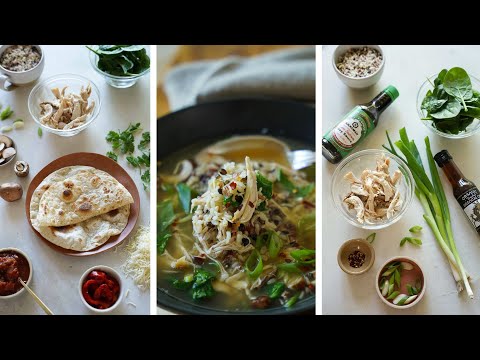 3 Dinner Ideas with 1 Rotisserie Chicken!