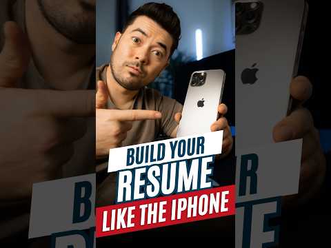 How to build the PERFECT resume - Like the Apple iPhone #career #selfimprovement #iphone