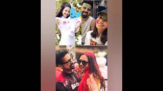 surbhi Jyoti and TV celebs Holi celebration #youtubeshorts #actress #holi #shorts #tv #couple #new