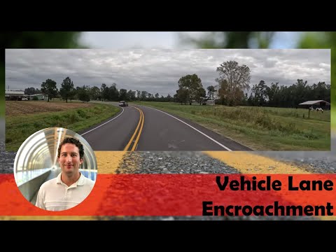 Vehicle Encroaching in Opposing Lane in Horizontal Curve on NC50 in Pender County, NC