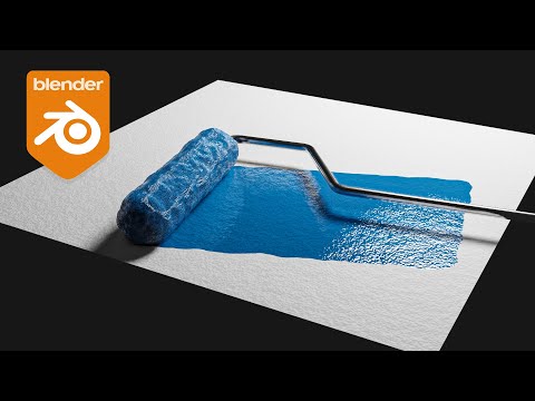 Blender Tutorial - Paint Roller Effect w/ Dynamic Paint