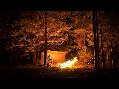 Solo Camping and Cooking with Swedish Reflector Oven